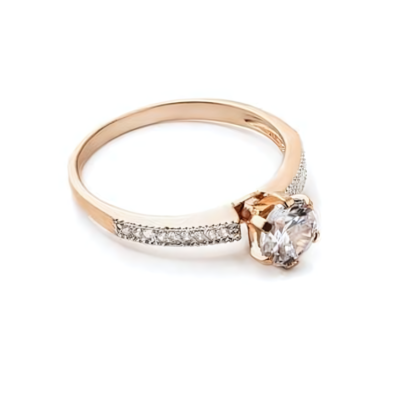 Rose Gold Diamond Ring R1
